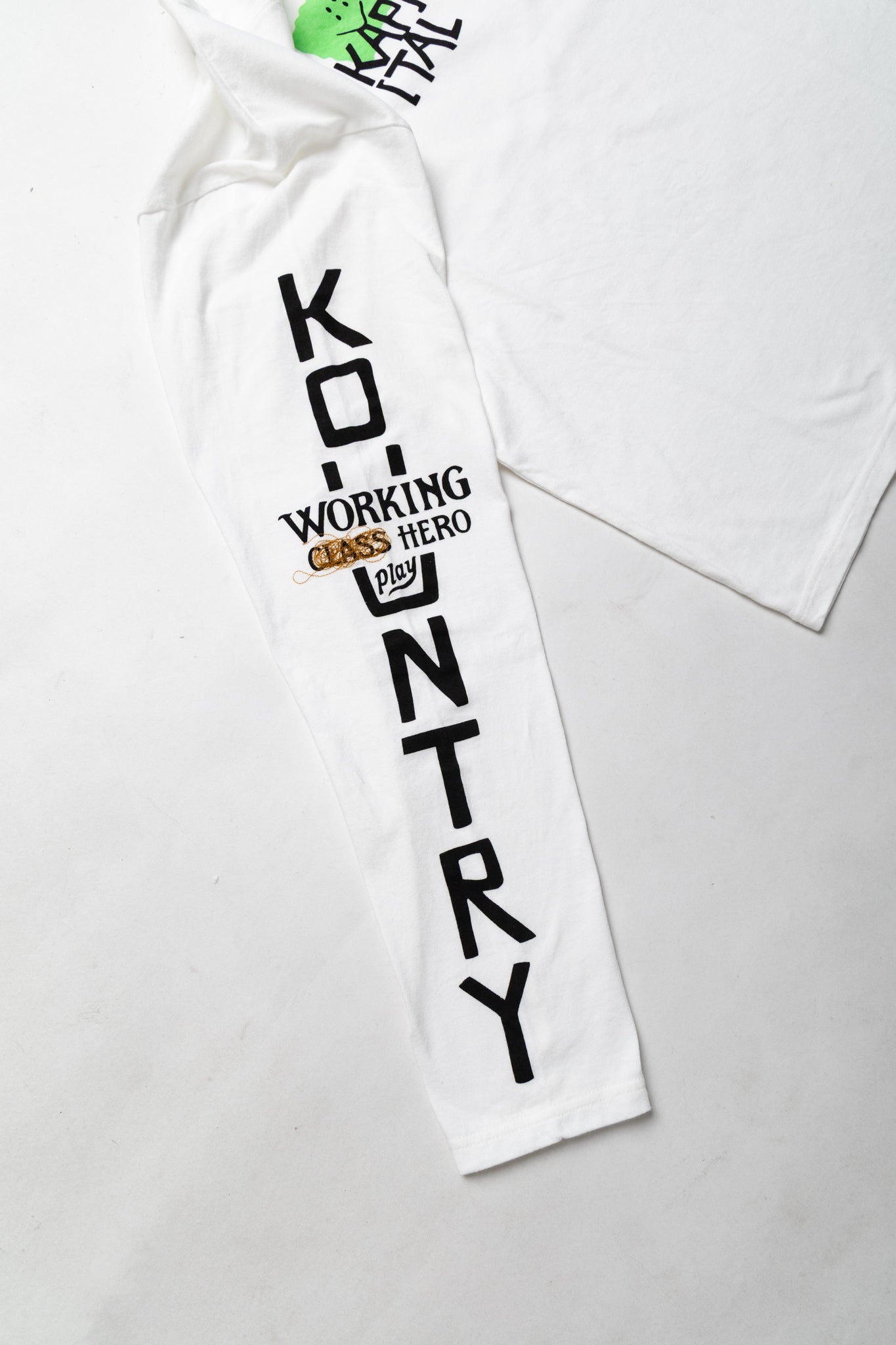20/- Jersey Crew Long Sleeve T (PECKISH KAP) - Green