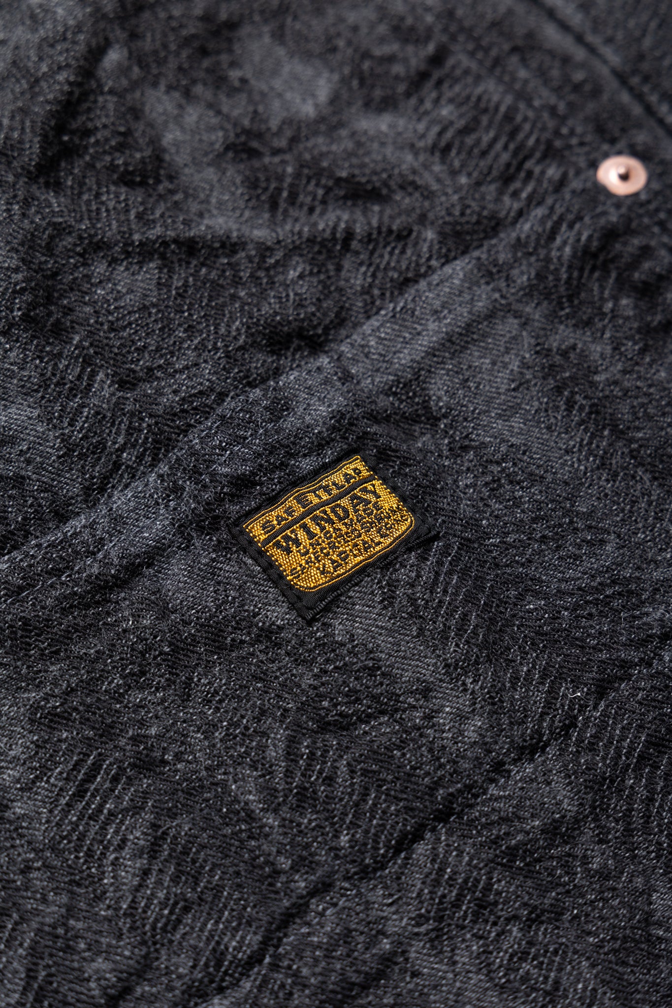12oz MAGPIE Denim W-Knee EASY Shorts - Black x Black