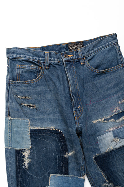 14oz Denim 5P RAT Flare Pants (CRAZY DIXIE Remake)