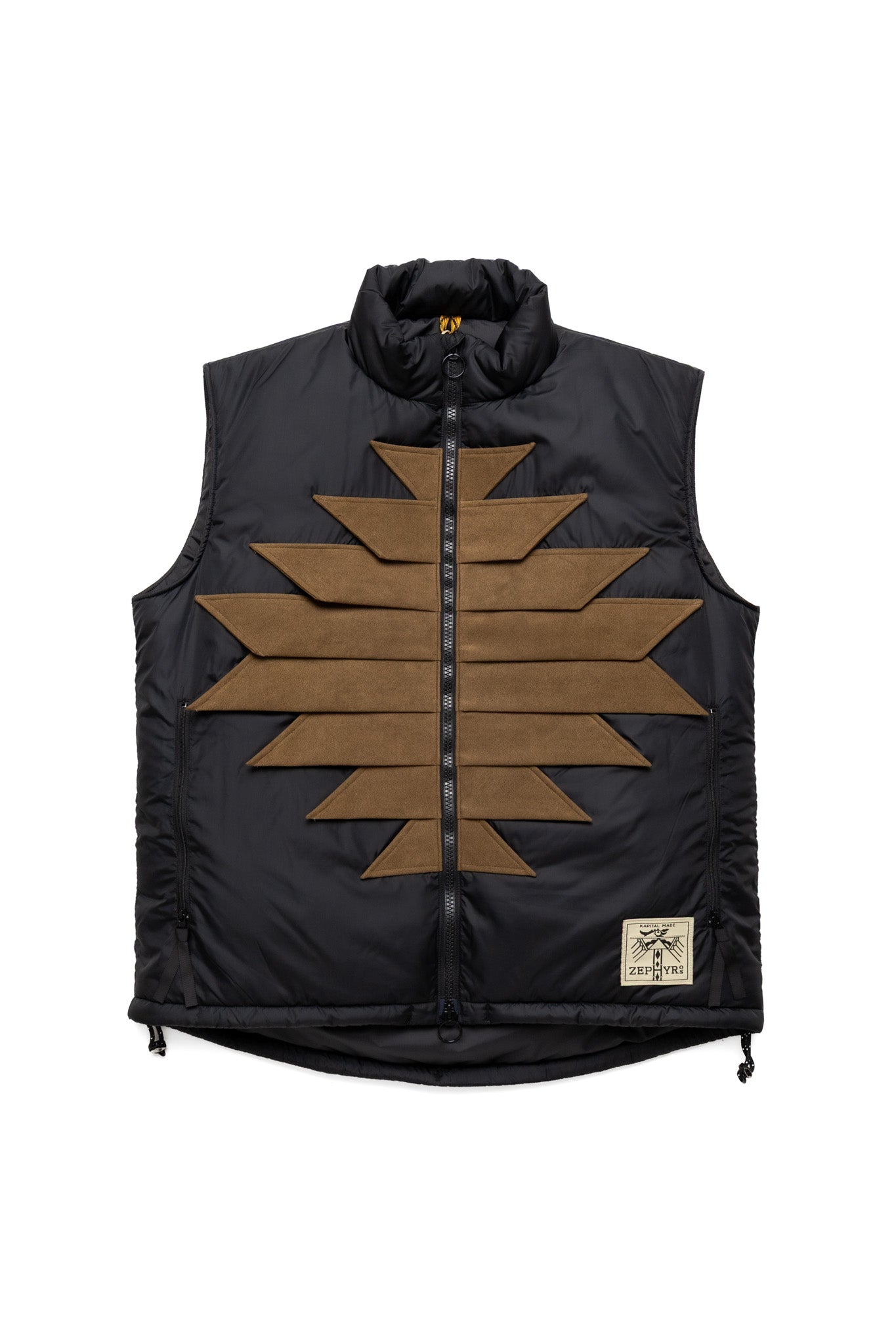 Nylon ZEPHER Fishing Vest - Black x Khaki
