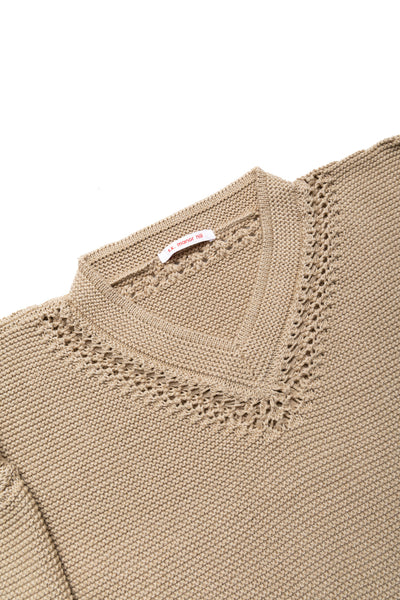 Knit Hockey Sweater - Tan