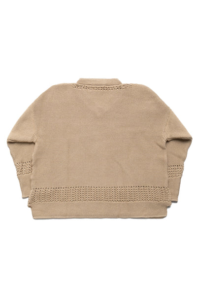 Knit Hockey Sweater - Tan