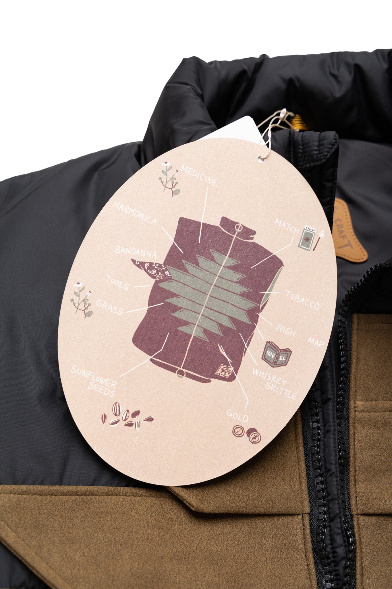 Nylon ZEPHER Fishing Vest - Black x Khaki