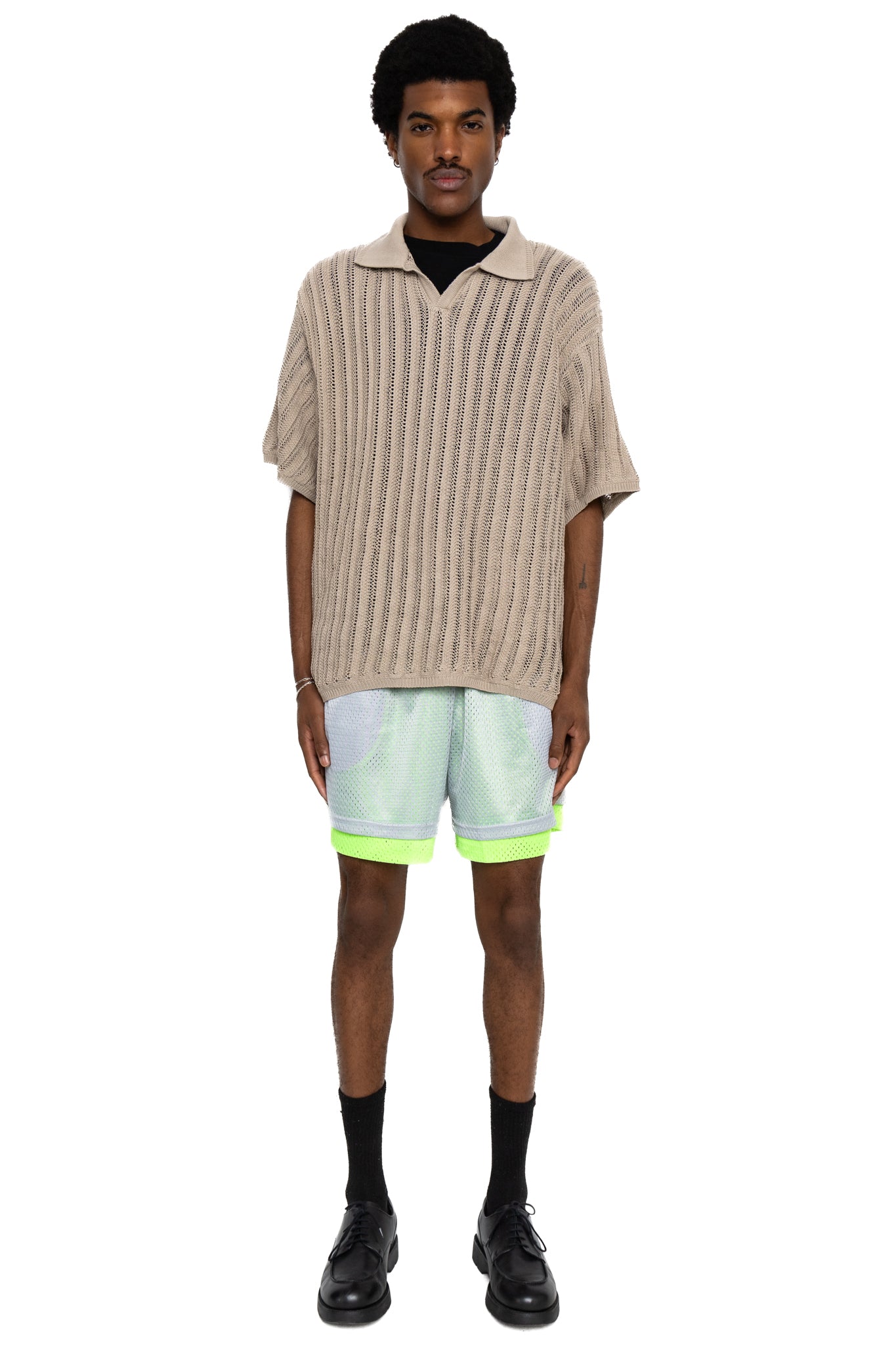 Knit Polo - Beige
