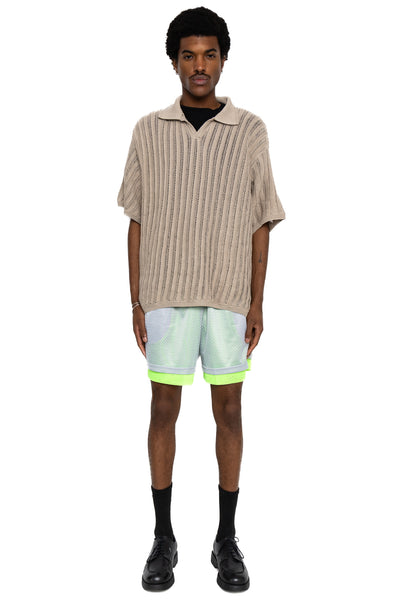 Knit Polo - Beige