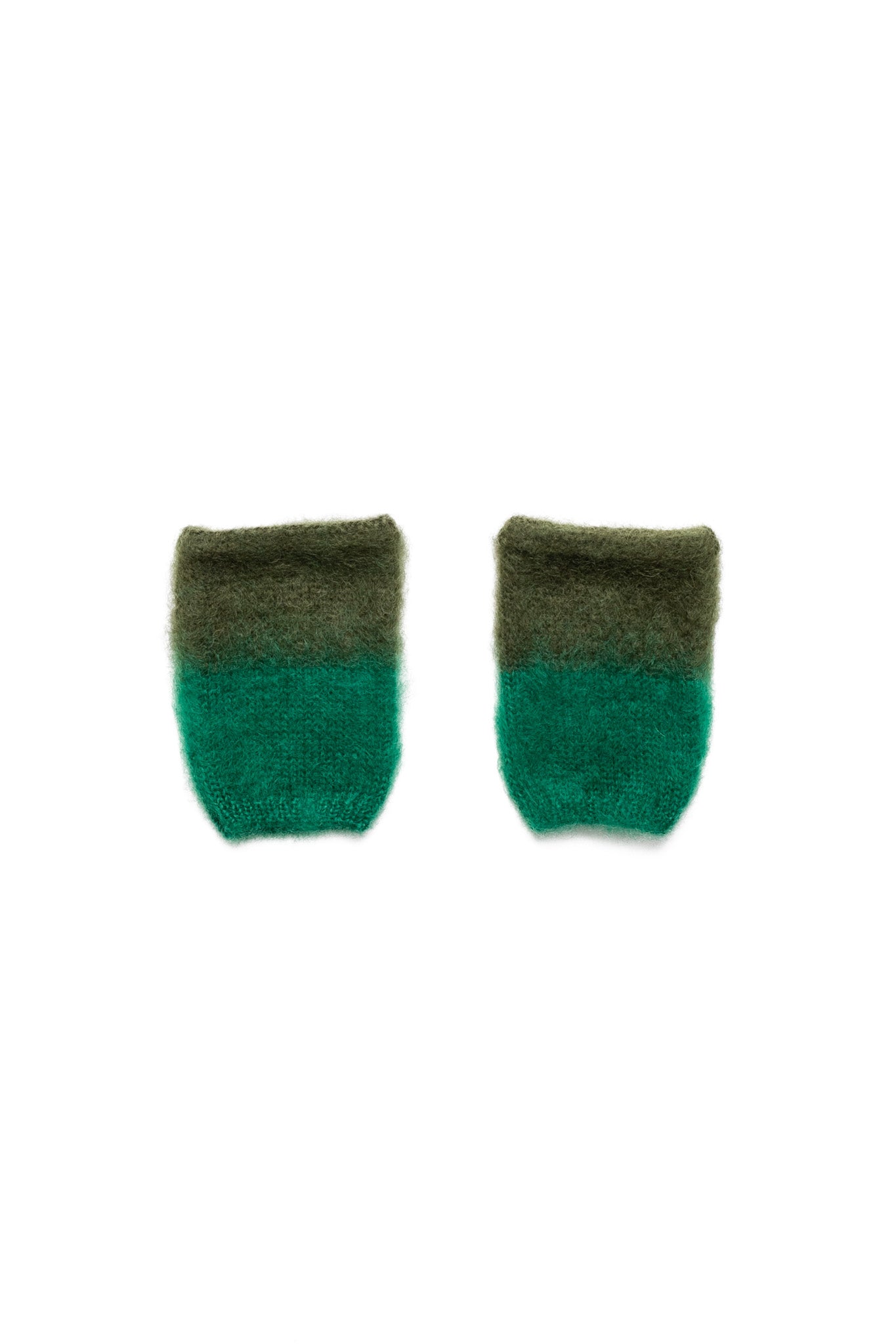 Mohair Knit JOURNEY Gloves - Green