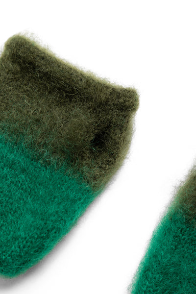 Mohair Knit JOURNEY Gloves - Green