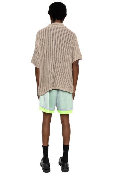 Knit Polo - Beige