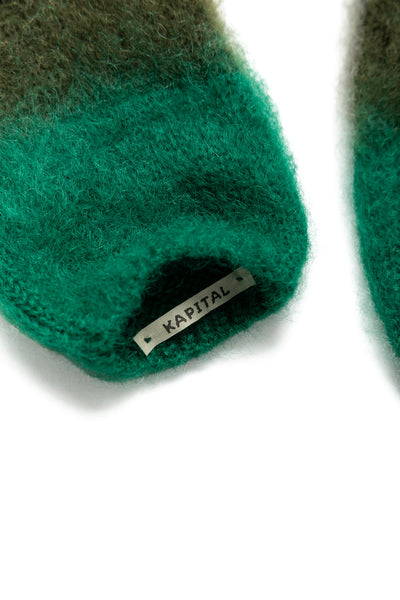 Mohair Knit JOURNEY Gloves - Green