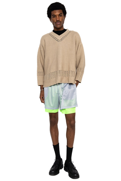 Knit Hockey Sweater - Tan