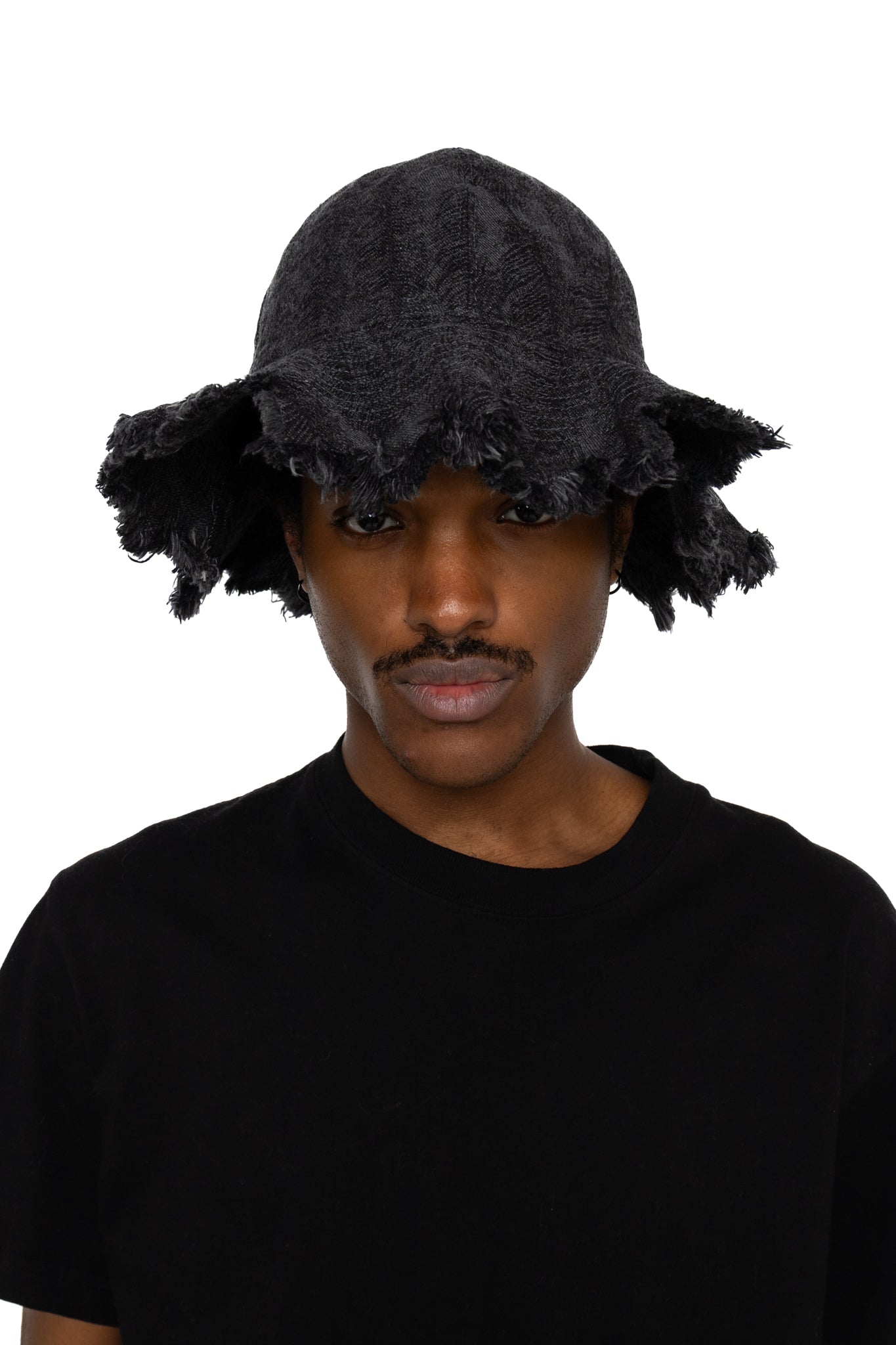 12oz MAGPIE Denim RADIO TULIP Hat - Black x Black