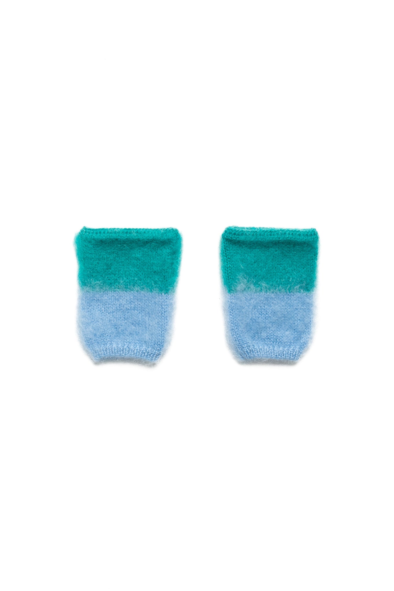 Mohair Knit JOURNEY Gloves - Turquoise