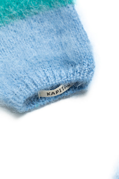 Mohair Knit JOURNEY Gloves - Turquoise