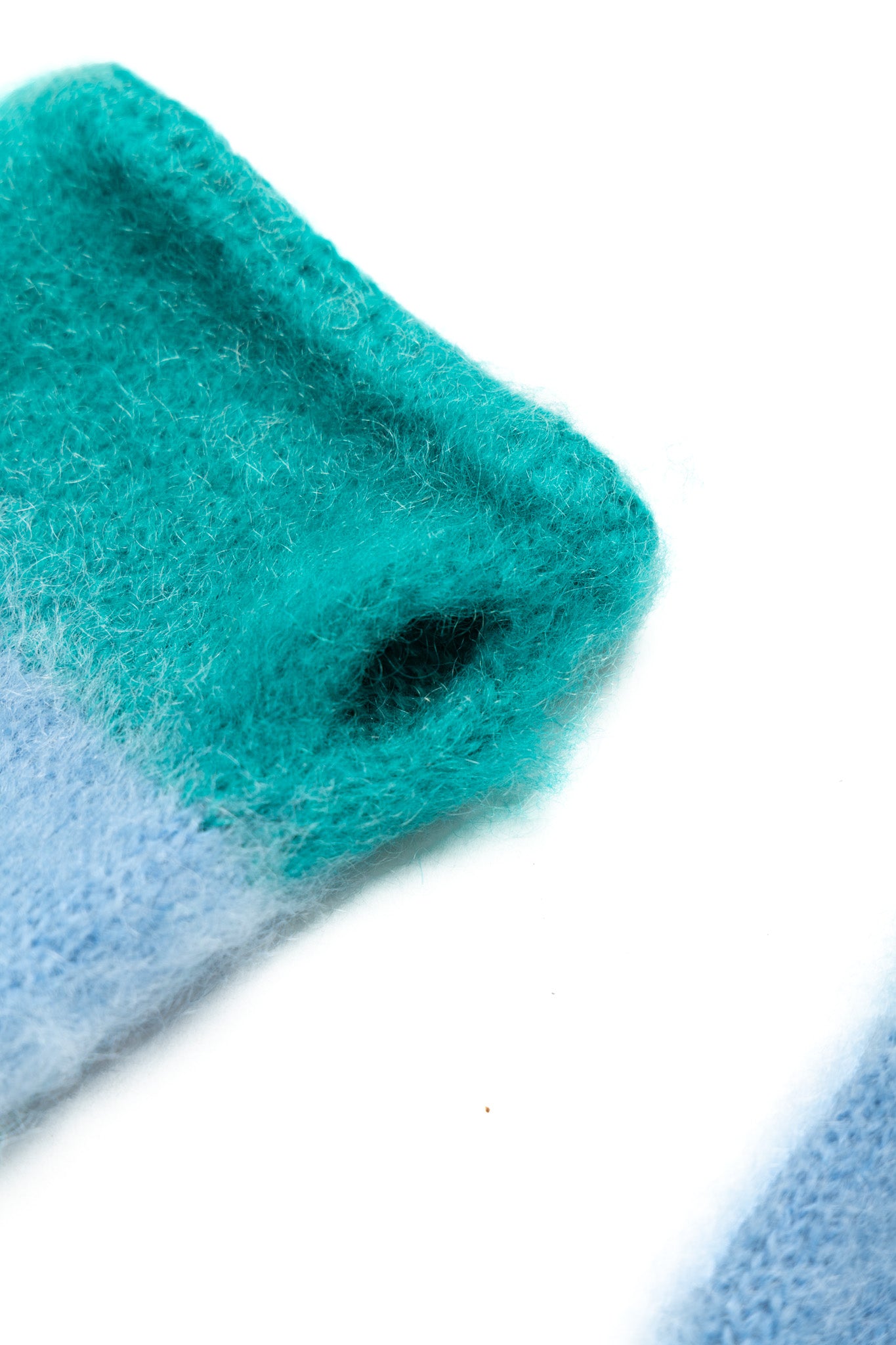 Mohair Knit JOURNEY Gloves - Turquoise