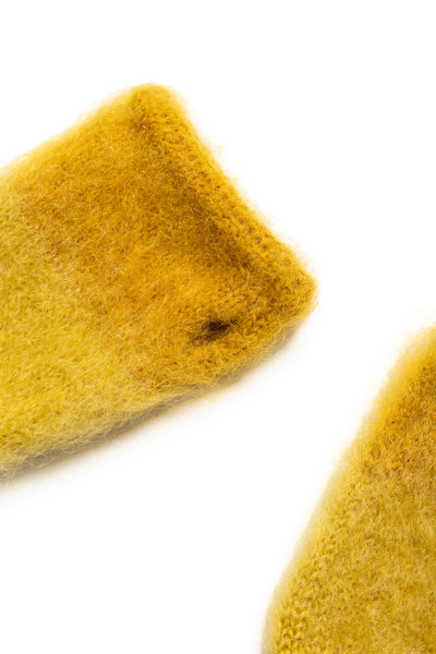 Mohair Knit JOURNEY Gloves - Yellow