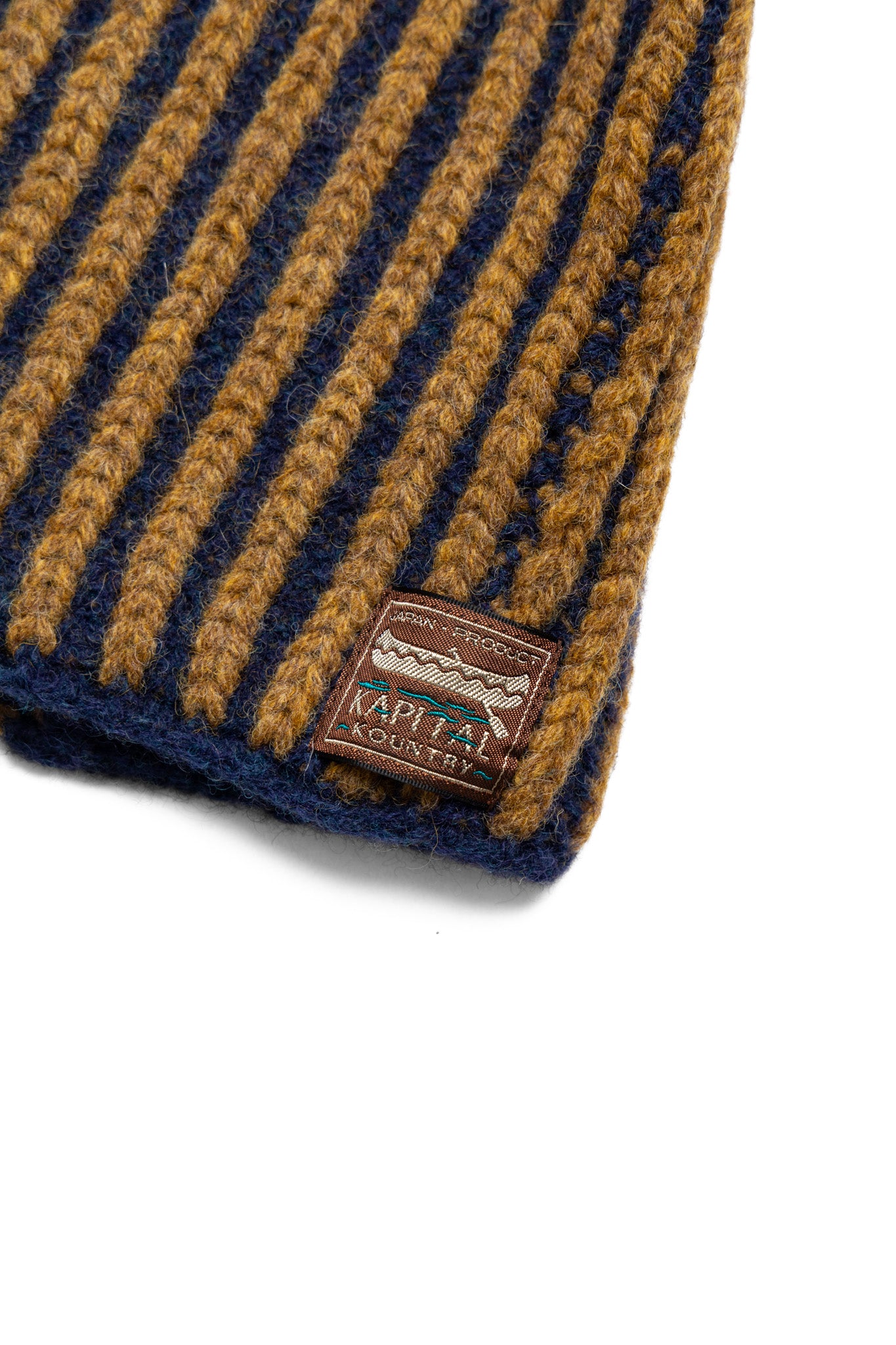 Wool Cable Knit CAP-ON Ear Warmer - Gold