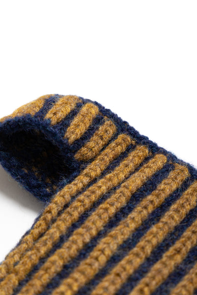 Wool Cable Knit CAP-ON Ear Warmer - Gold