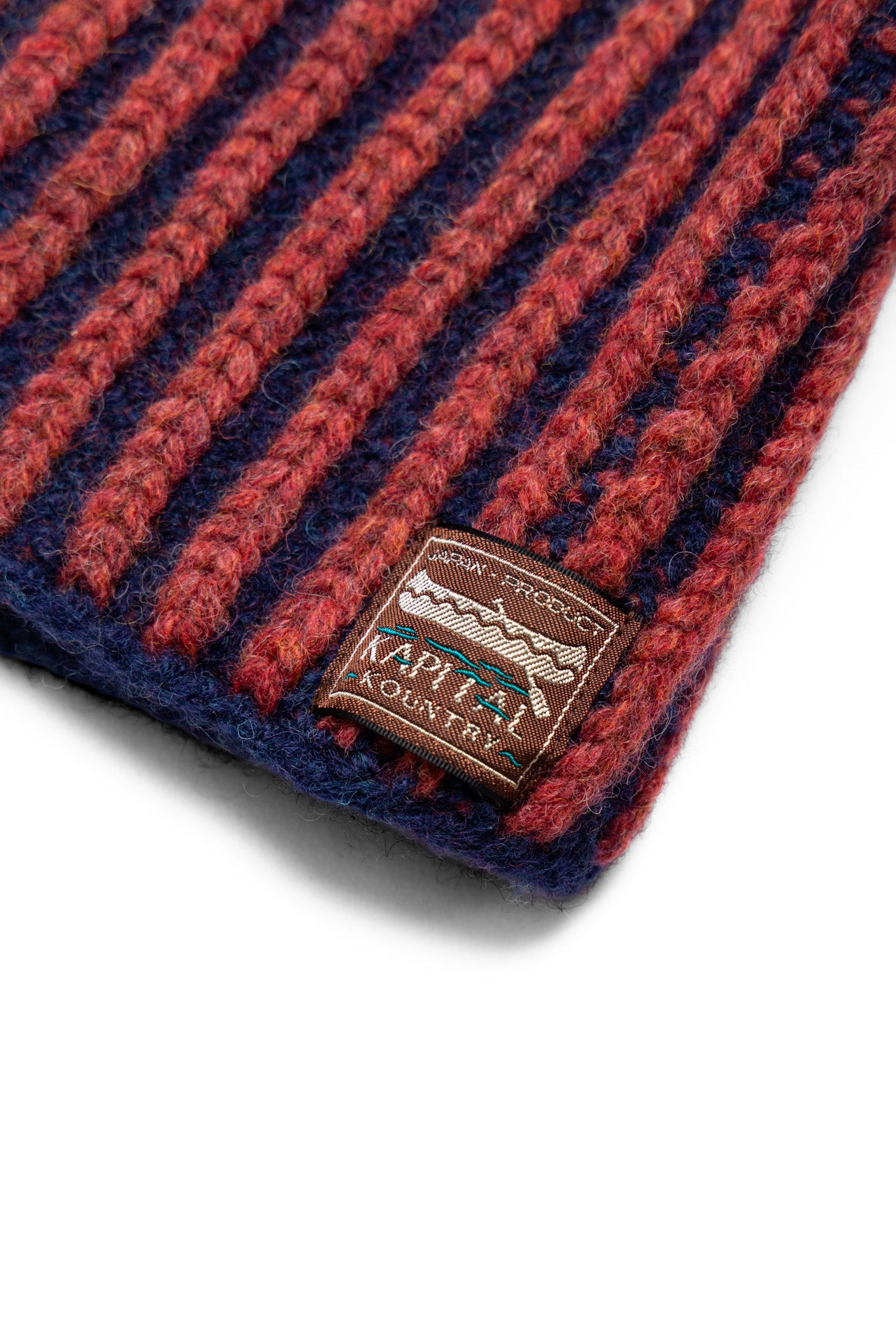 Wool Cable Knit CAP-ON Ear Warmer - Red
