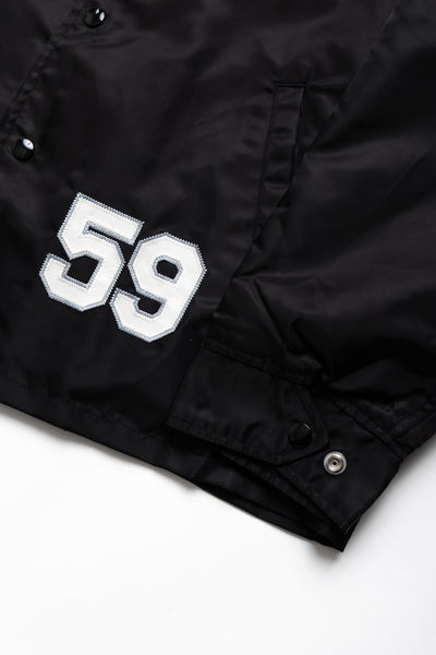 WHITESVILLE Nylon Coach Jacket  - Black