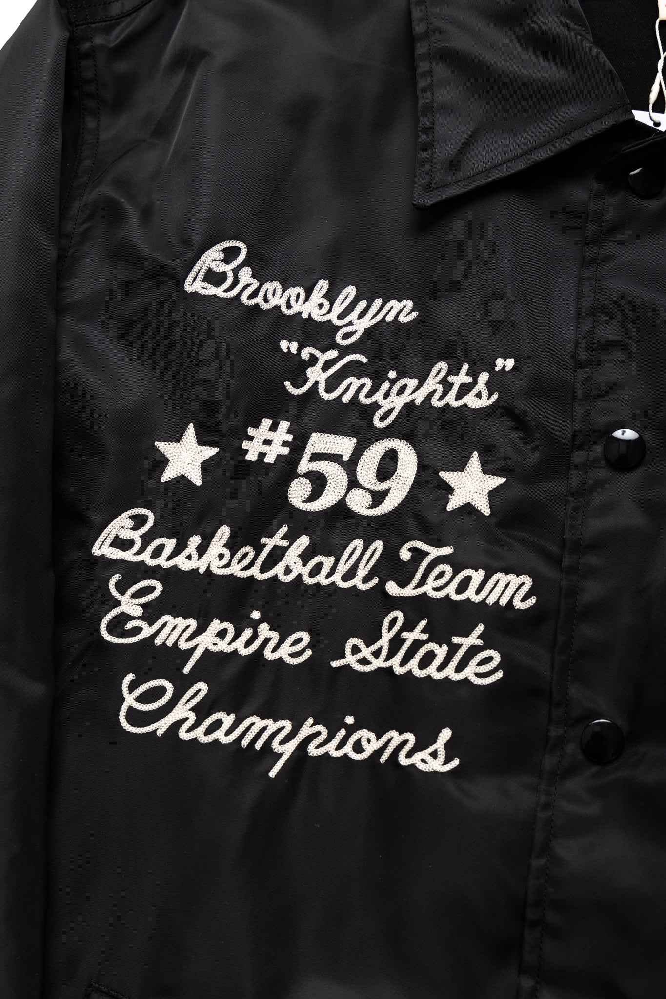WHITESVILLE Nylon Coach Jacket  - Black