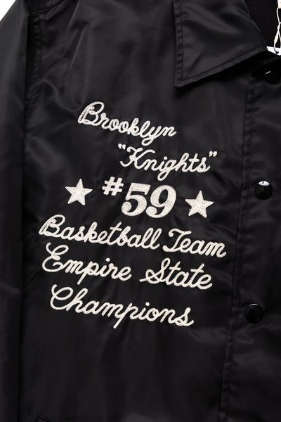 WHITESVILLE Nylon Coach Jacket  - Black