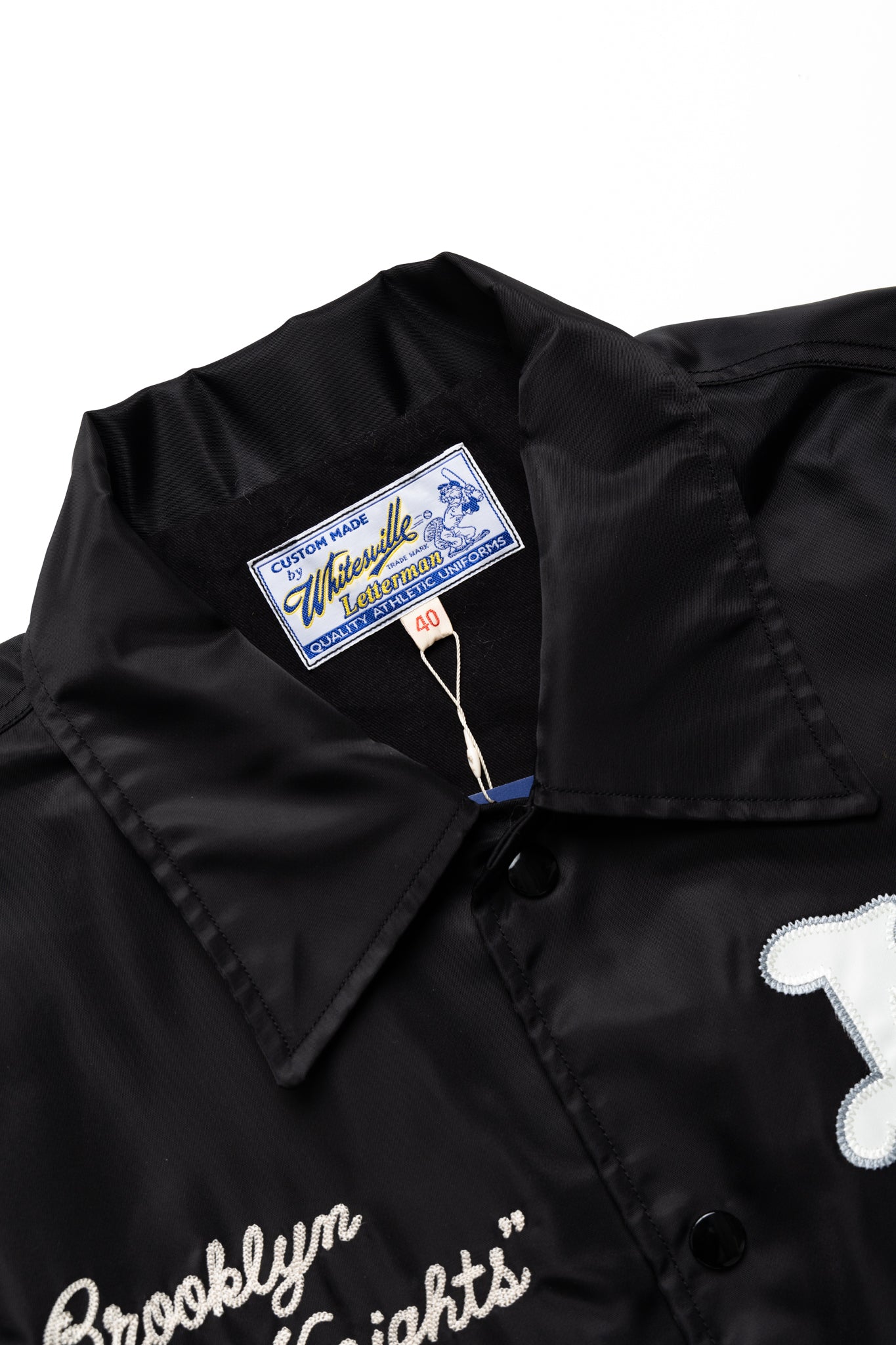 WHITESVILLE Nylon Coach Jacket  - Black