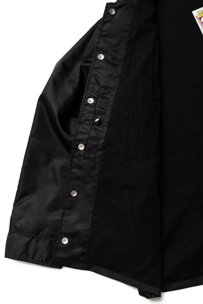 WHITESVILLE Nylon Coach Jacket  - Black