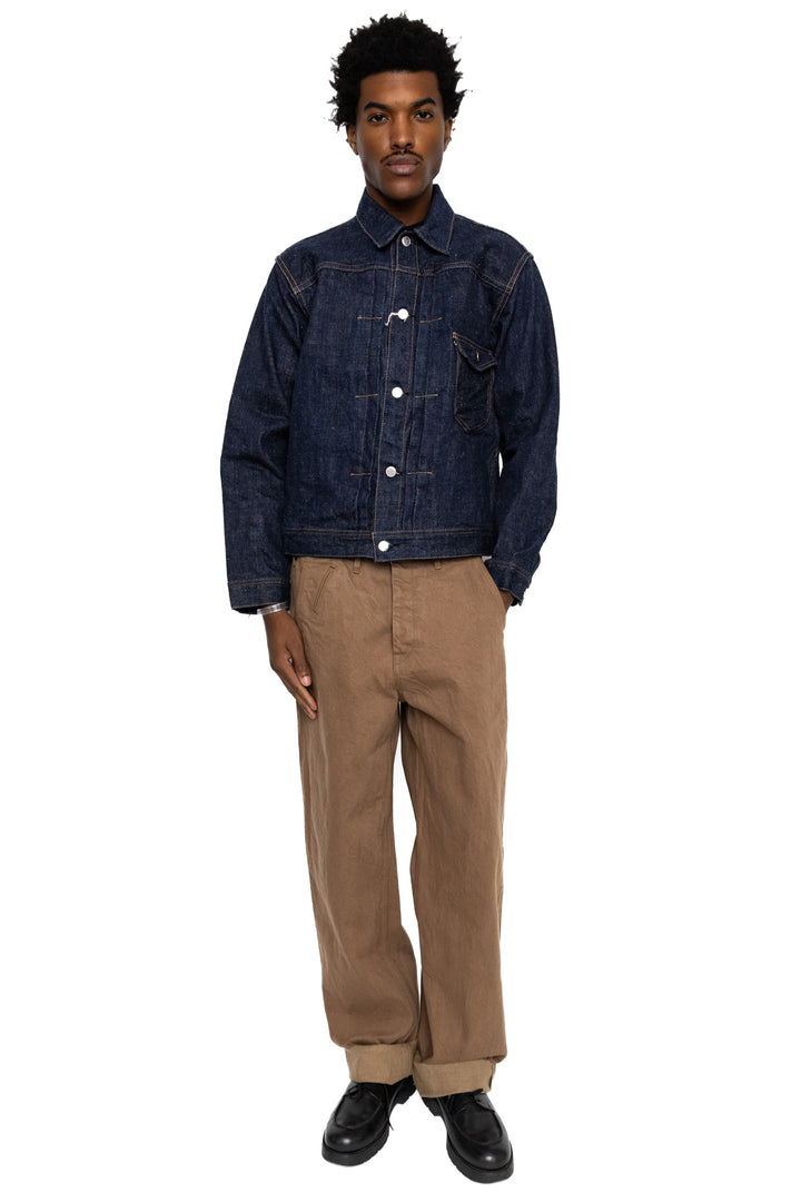 Samurai Jeans S101AX-SAKURA AI Plus Sakura 18oz Jean Jacket – BLUE