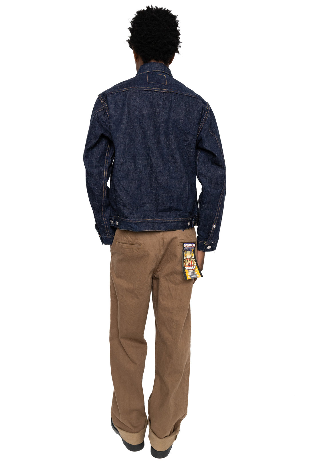 Samurai Jeans S101AX-SAKURA AI Plus Sakura 18oz Jean Jacket – BLUE