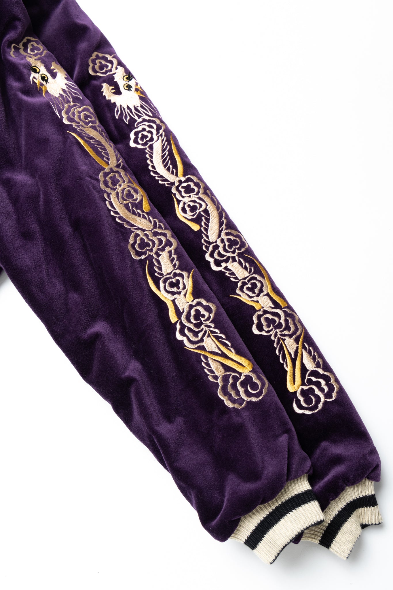 Mid 50's Style Velveteen Souvenir Jacket “LANDSCAPE” × “DRAGON”