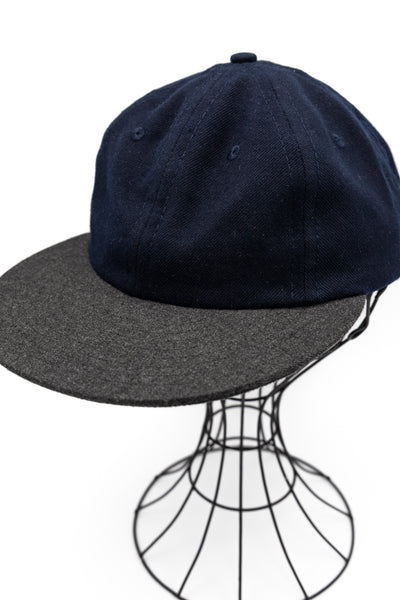 Yarn Dyed 6 Panel Cap - Navy/Charcoal