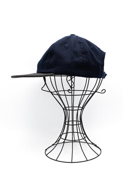 Yarn Dyed 6 Panel Cap - Navy/Charcoal