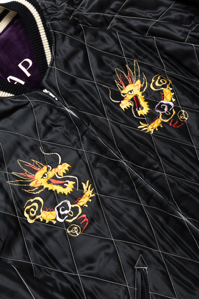 Mid 50's Style Velveteen Souvenir Jacket “LANDSCAPE” × “DRAGON”