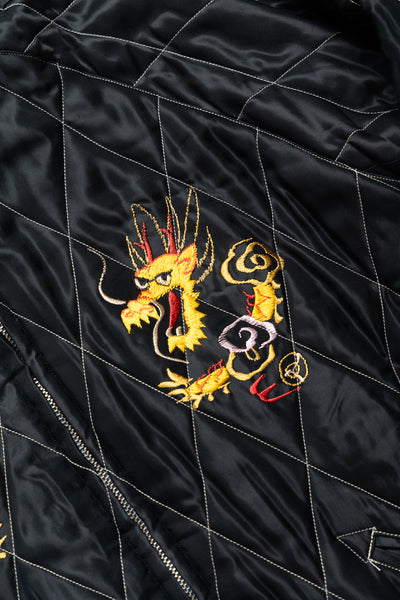 Mid 50's Style Velveteen Souvenir Jacket “LANDSCAPE” × “DRAGON”