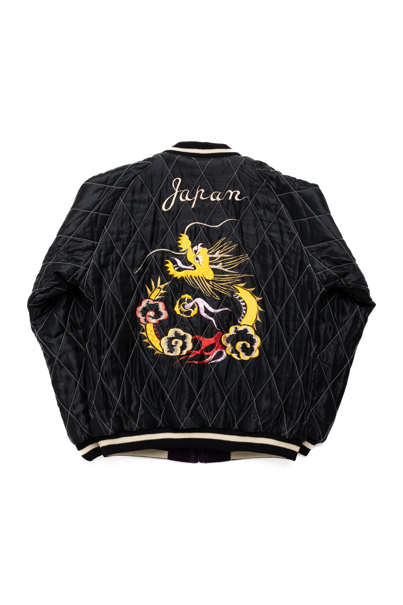 Mid 50's Style Velveteen Souvenir Jacket “LANDSCAPE” × “DRAGON”