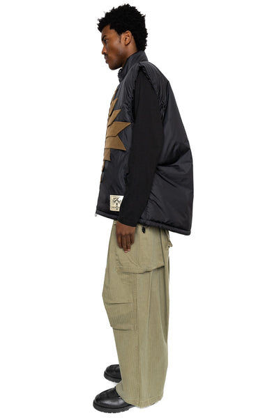 Nylon ZEPHER Fishing Vest - Black x Khaki