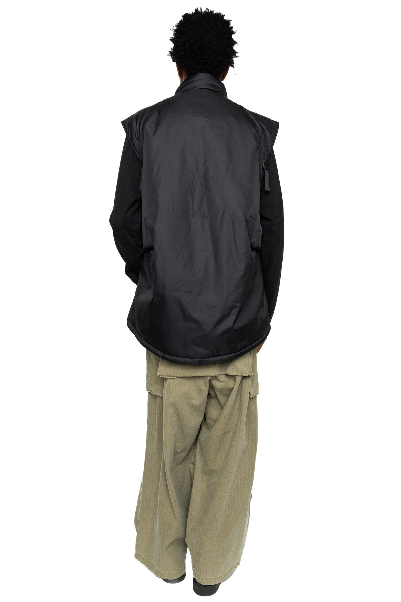 Nylon ZEPHER Fishing Vest - Black x Khaki