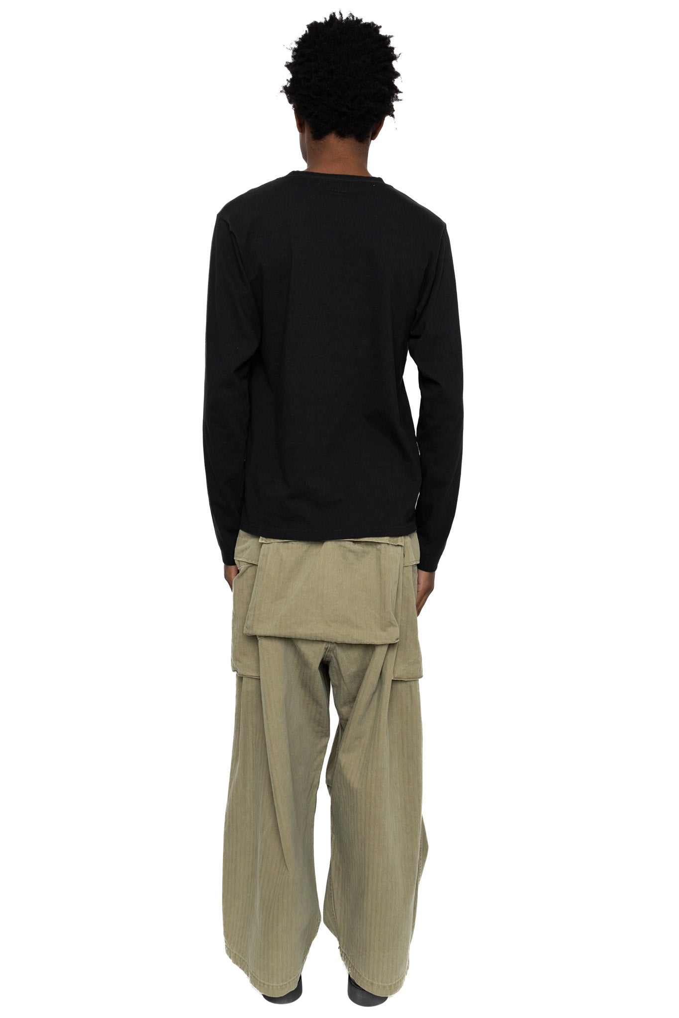 Herringbone JUMBO MONKEY Pants - Khaki