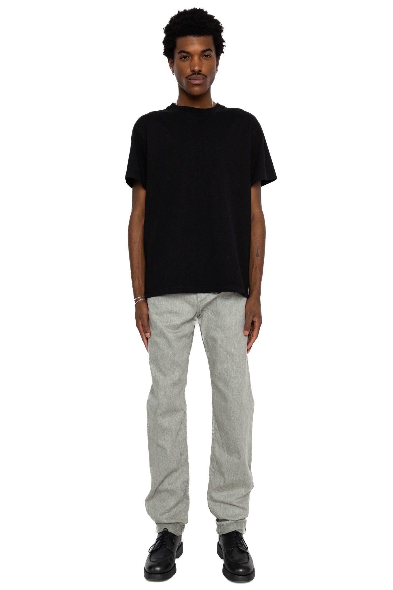 246-Moku 11oz Heather Grey Denim Neat Straight