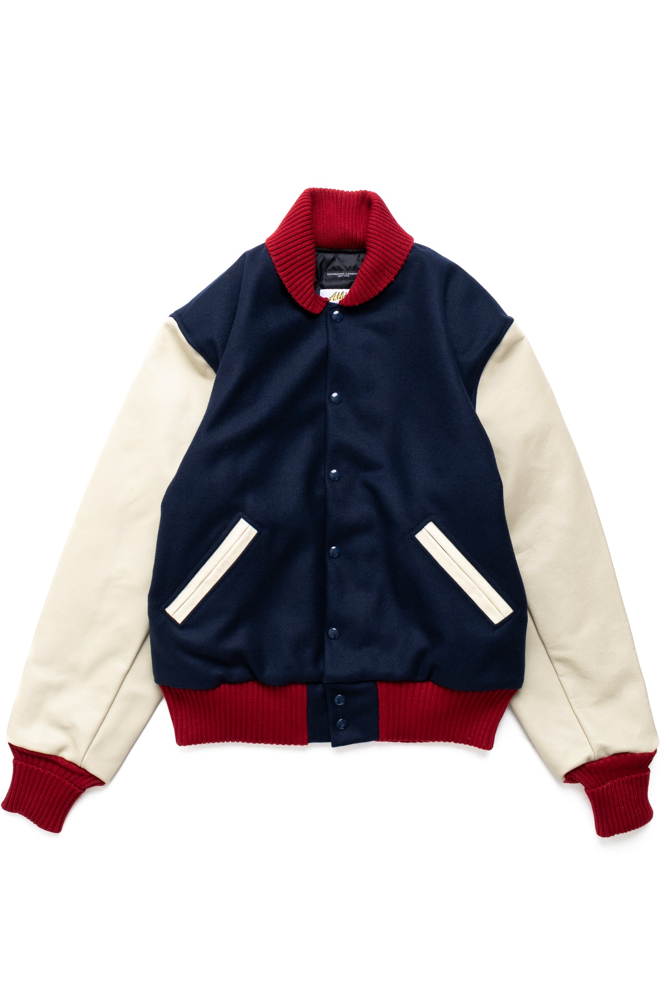 Varsity Jacket Wool Melton - Navy