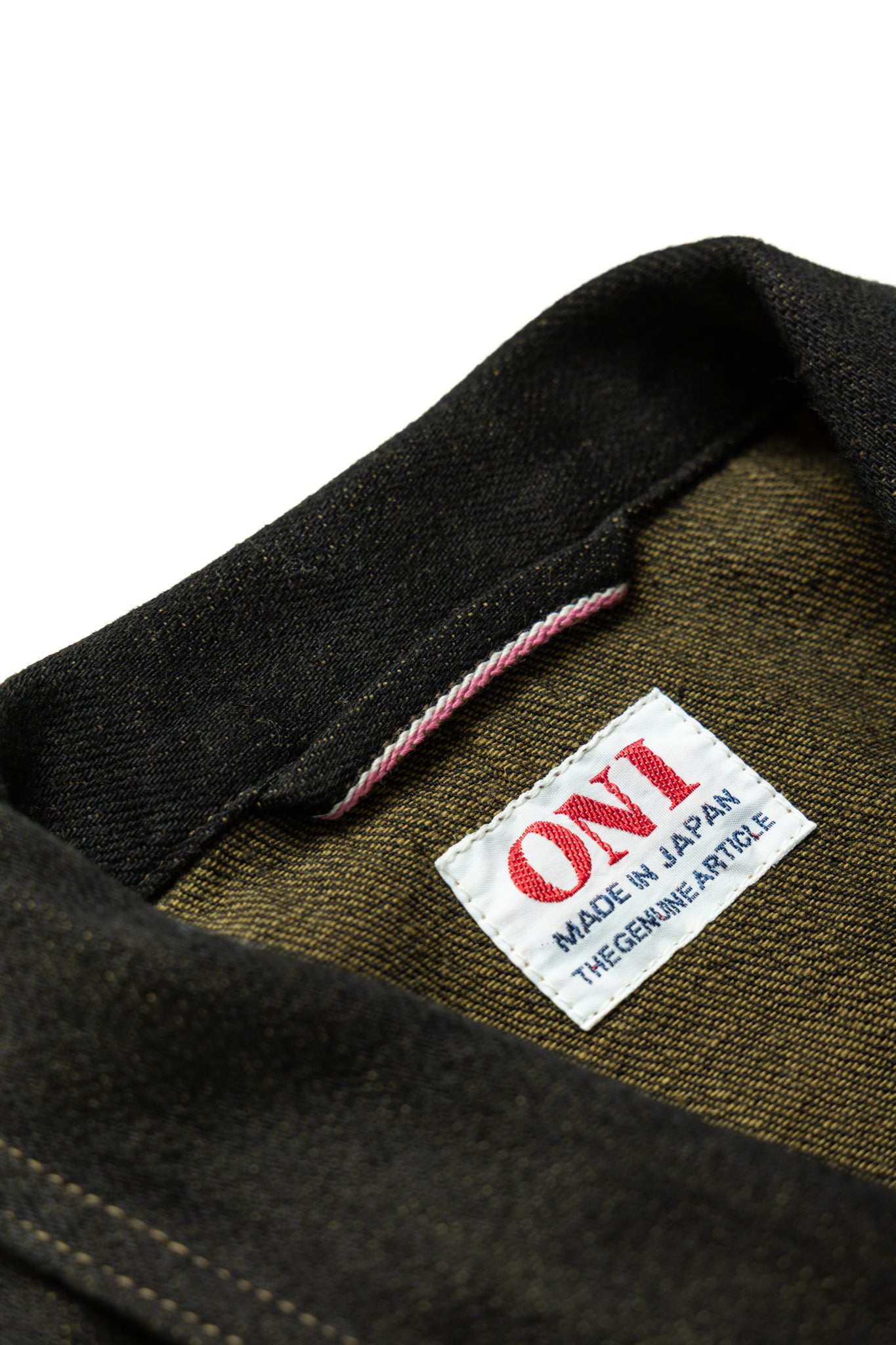 03100-BKOL 12.5oz Black x Olive Selvedge Denim Coverall