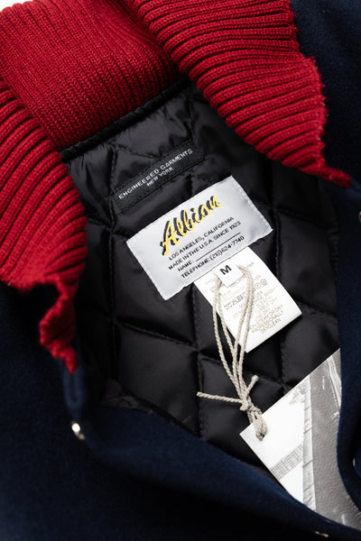 Varsity Jacket Wool Melton - Navy