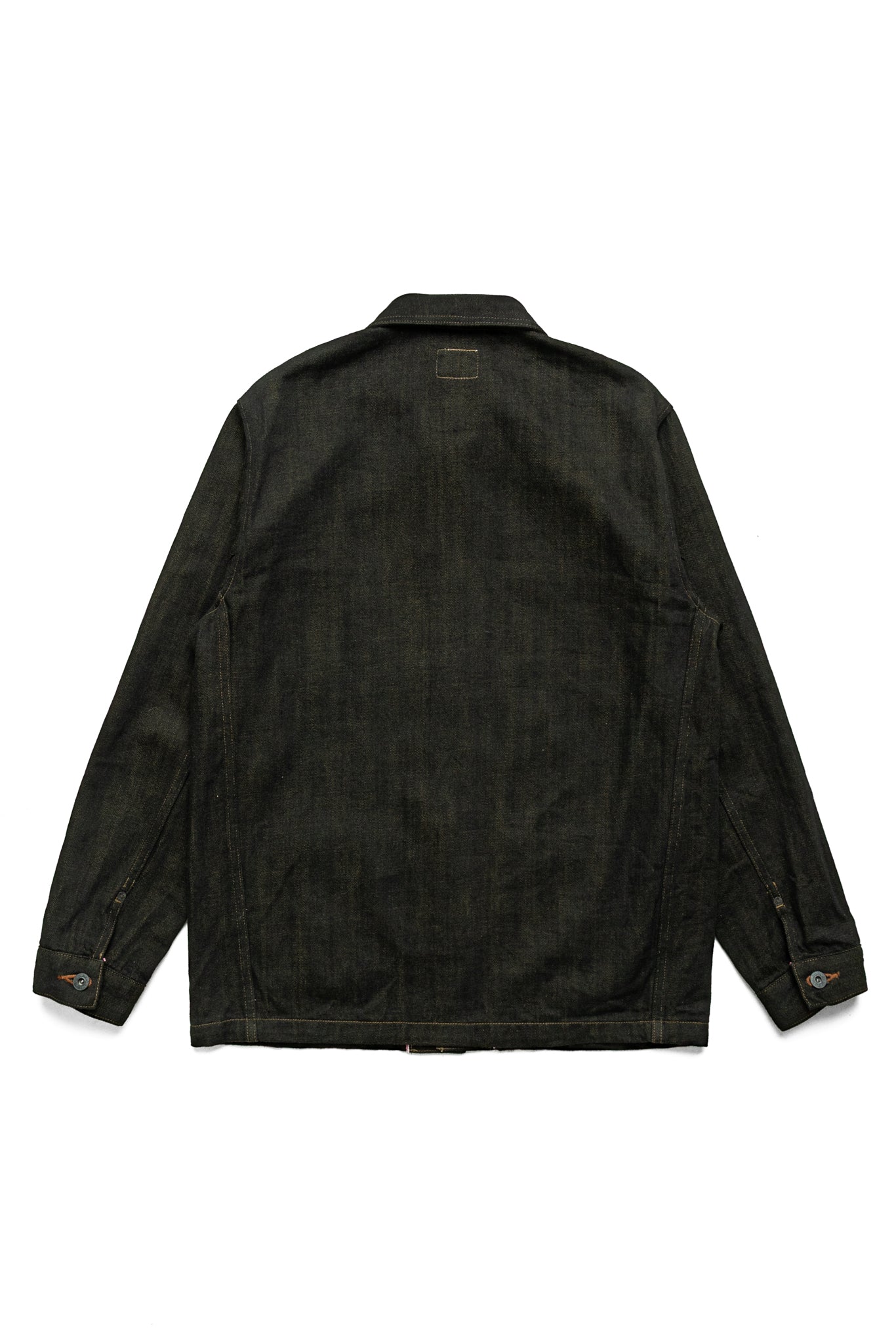 03100-BKOL 12.5oz Black x Olive Selvedge Denim Coverall