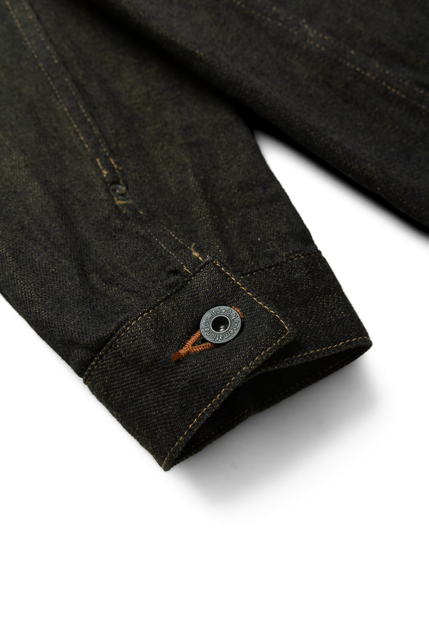 03100-BKOL 12.5oz Black x Olive Selvedge Denim Coverall
