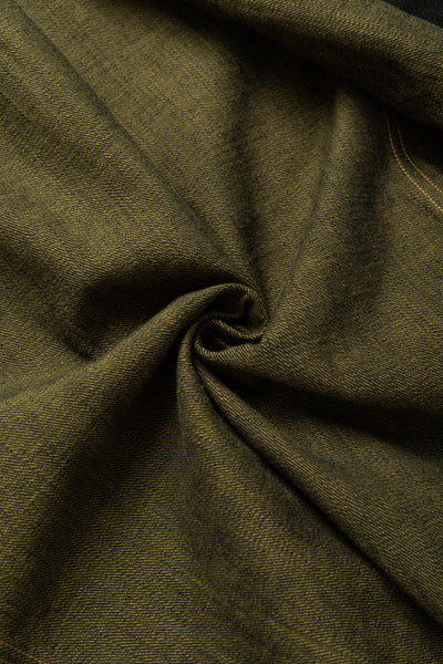 03100-BKOL 12.5oz Black x Olive Selvedge Denim Coverall