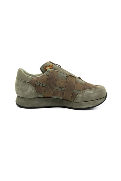Suede Leather PRISONER-Craft Tattersall SPARROW Sneaker - Khaki