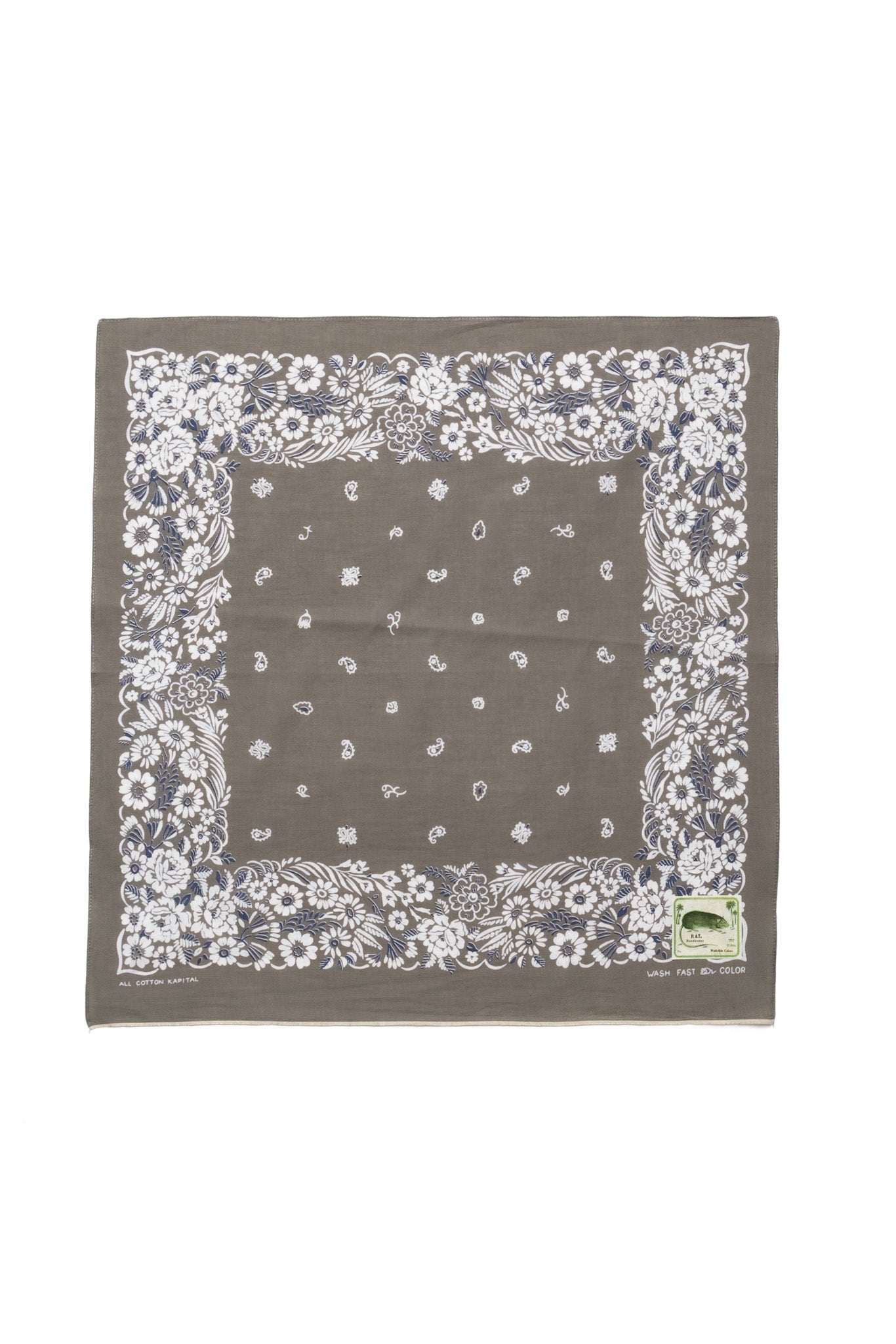 Fastcolor Selvedge Bandana (CHURCHILL GARDEN) 20x20