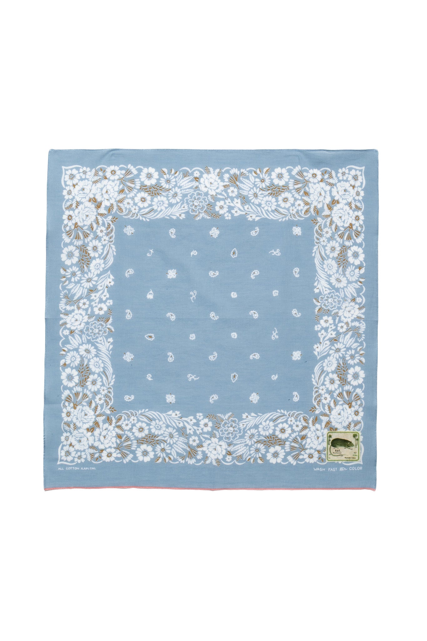 Fastcolor Selvedge Bandana (CHURCHILL GARDEN) 20x20