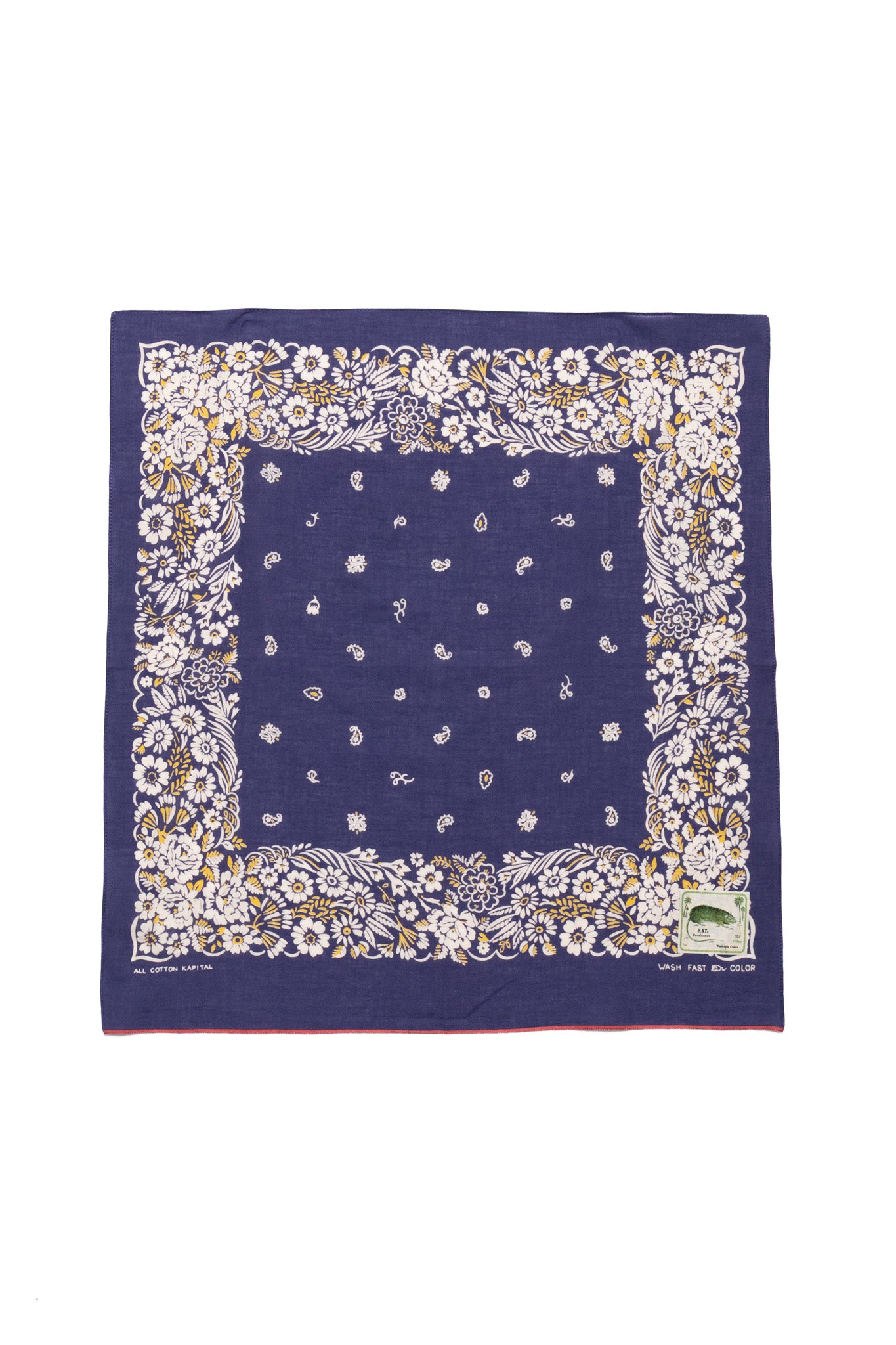 Fastcolor Selvedge Bandana (CHURCHILL GARDEN) 20x20