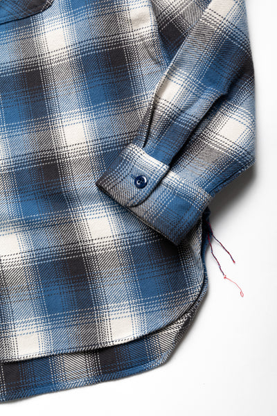 Twill Check Work Shirt - Blue